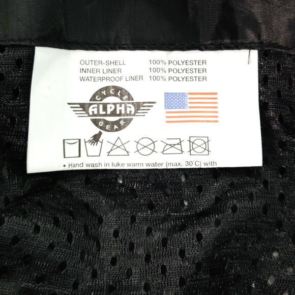 Alpha Cycle Gear Mesh Motorcycle Jacket CE Armor Hi Vis Black 2XL Bikercore - Picture 9 of 14